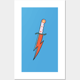 Bowie Knife (Ziggy Stardust style) Posters and Art